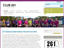 Tablet Screenshot of club261.com